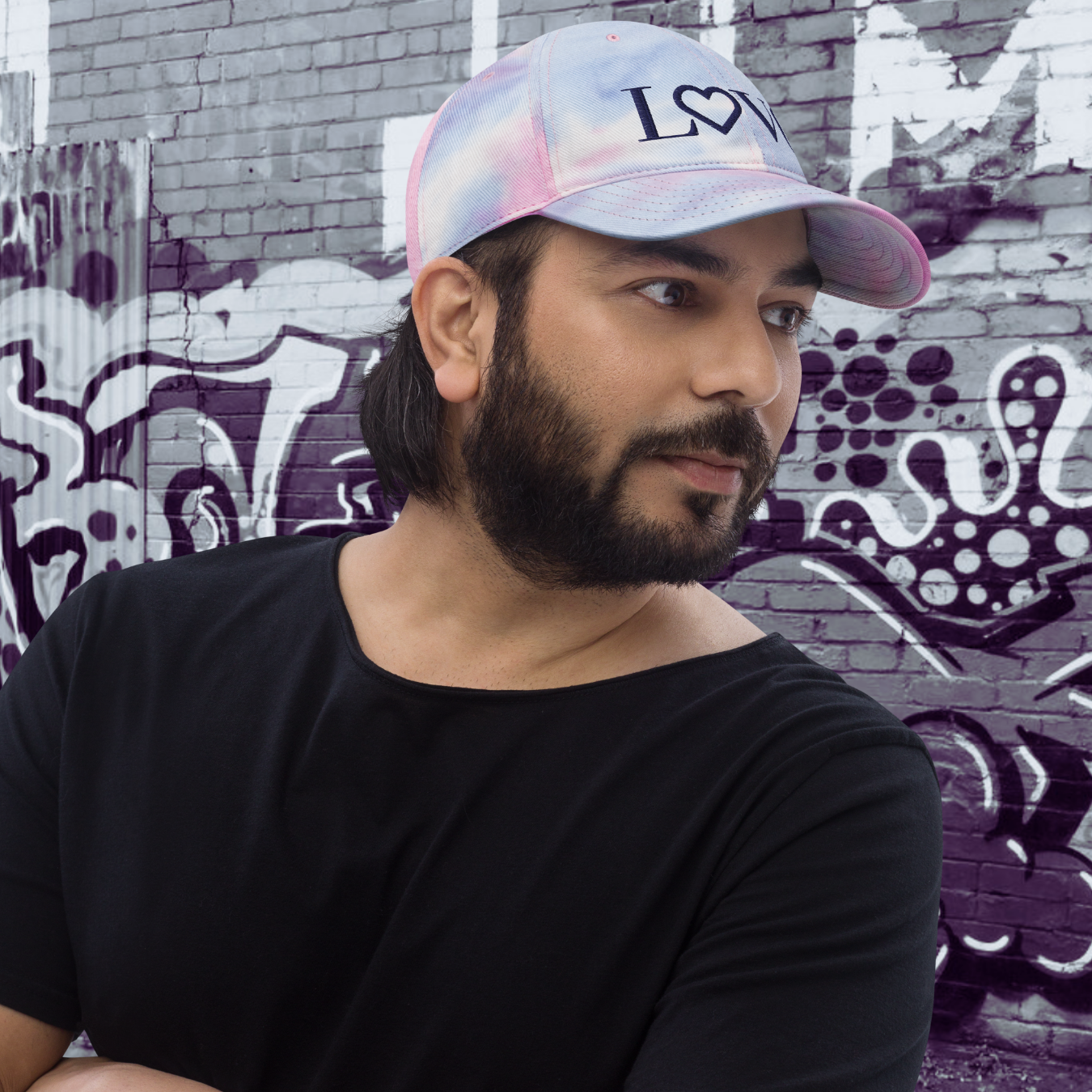 GORRA CON EFECTO TIE DYE HOMBRE LOGO NAVY