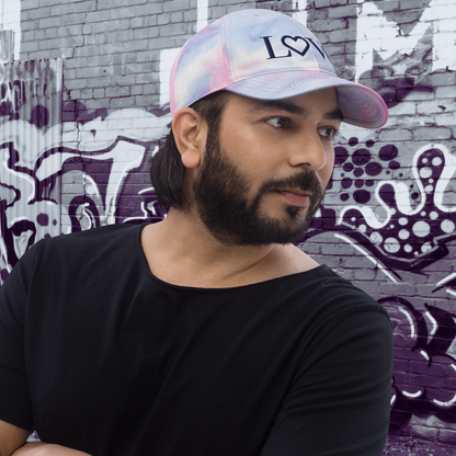 GORRA CON EFECTO TIE DYE HOMBRE LOGO NAVY