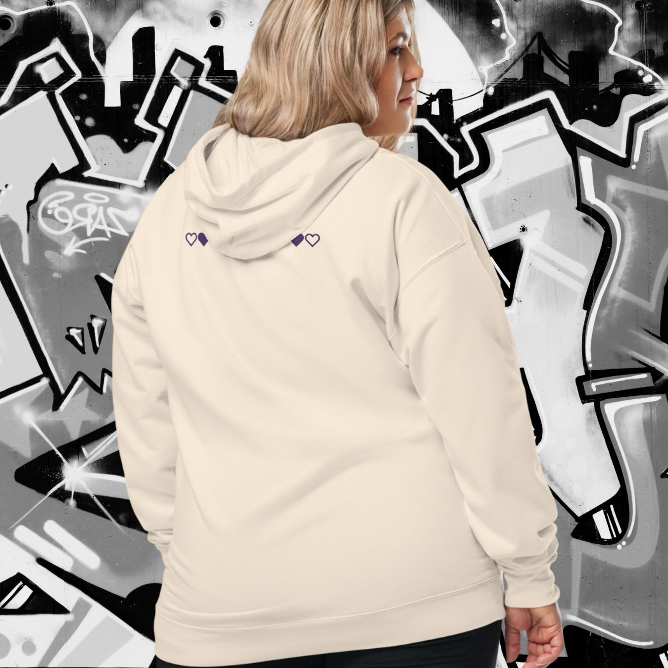 HOODIE PREMIUM CON CAPUCHA MUJER ANIMAL PRINT