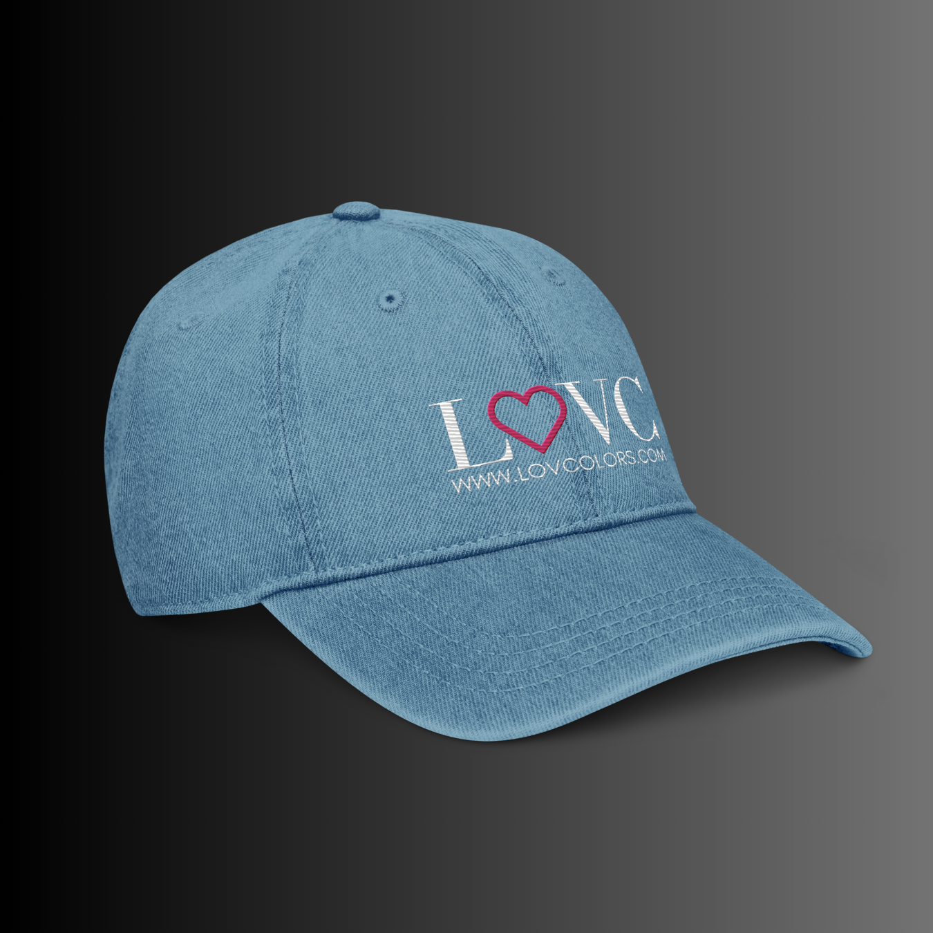 GORRA VAQUERA MUJER LOGO CORAZÓN ROSA