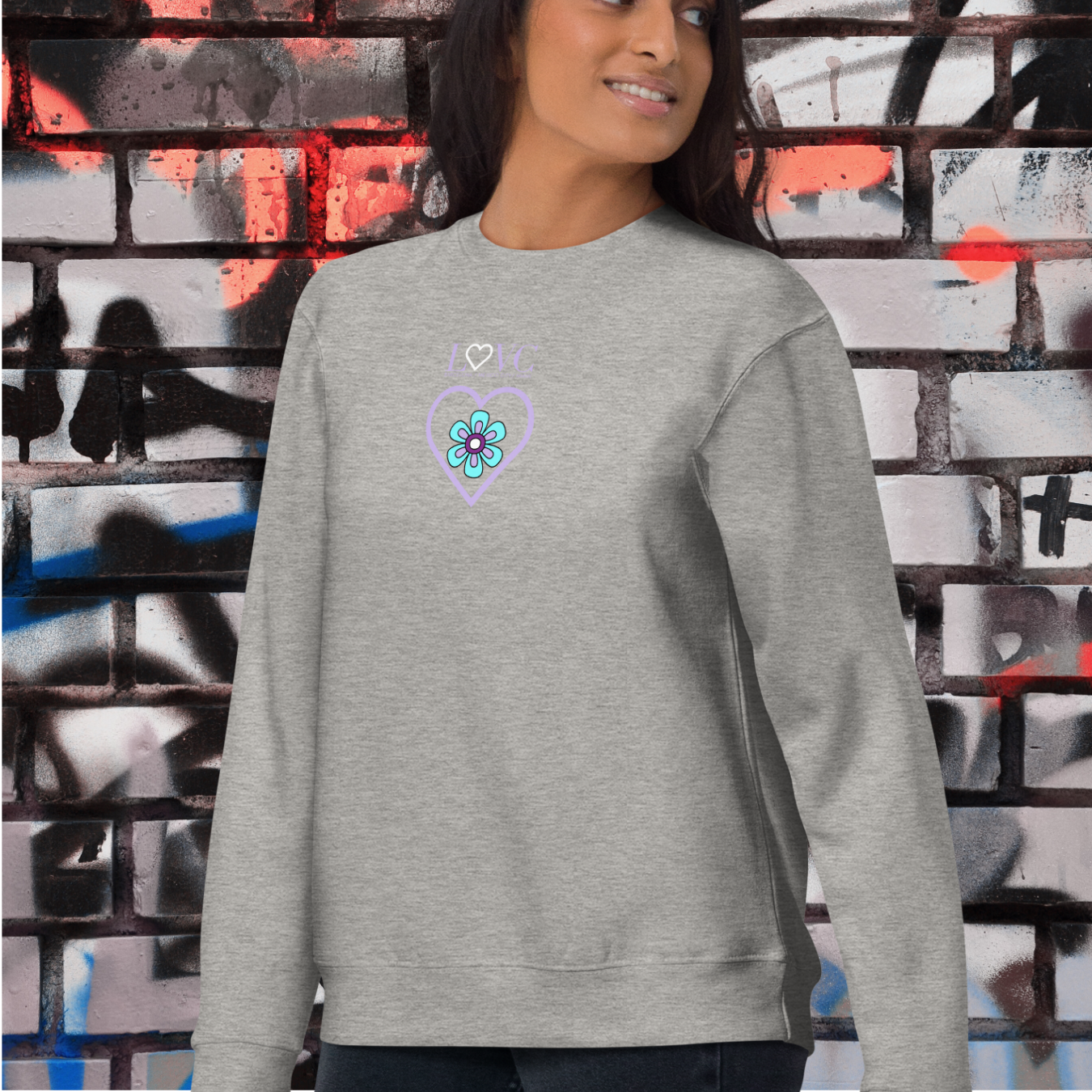 SUDADERA GRUESA MUJER FLOWER