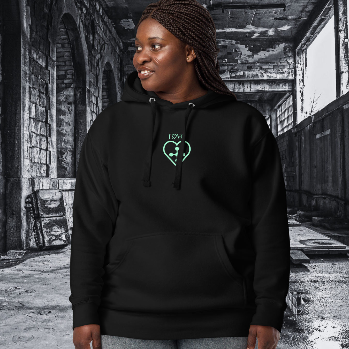 HOODIE CON CAPUCHA MUJER CROSS