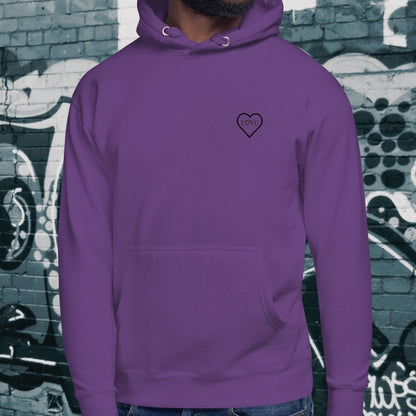 HOODIE CON CAPUCHA HOMBRE 2CUORE BLACK