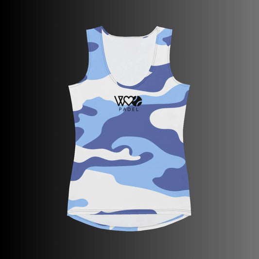 CAMISETA SIN MANGAS ESTAMPADA MUJER PADEL