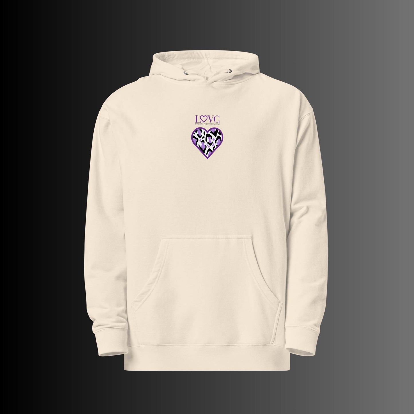 HOODIE PREMIUM CON CAPUCHA MUJER ANIMAL PRINT
