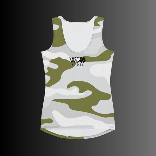 CAMISETA SIN MANGAS ESTAMPADA MUJER PADEL
