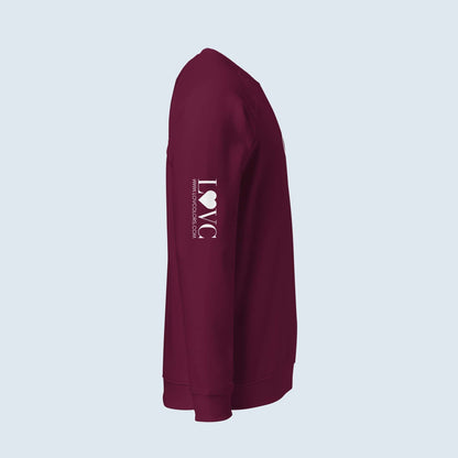 SUDADERA ORGÁNICA MUJER FLOWER LOGO MANGA