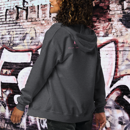 HOODIE CON CAPUCHA Y CREMALLERA MUJER LOGO CLASSIC
