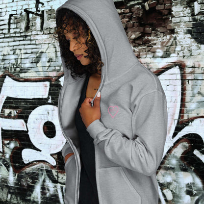 HOODIE CON CAPUCHA Y CREMALLERA MUJER COOL