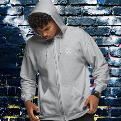 HOODIE CON CAPUCHA Y CREMALLERA HOMBRE INFINITE