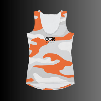 CAMISETA SIN MANGAS ESTAMPADA MUJER PADEL