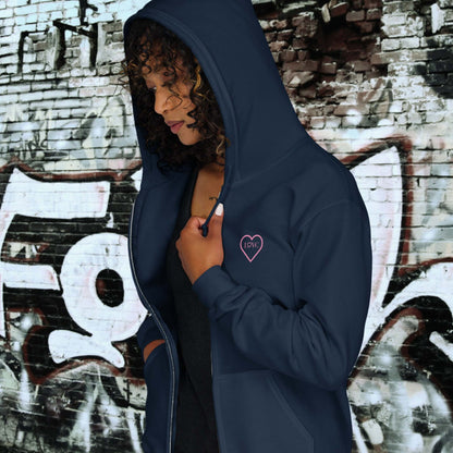 HOODIE CON CAPUCHA Y CREMALLERA MUJER COOL