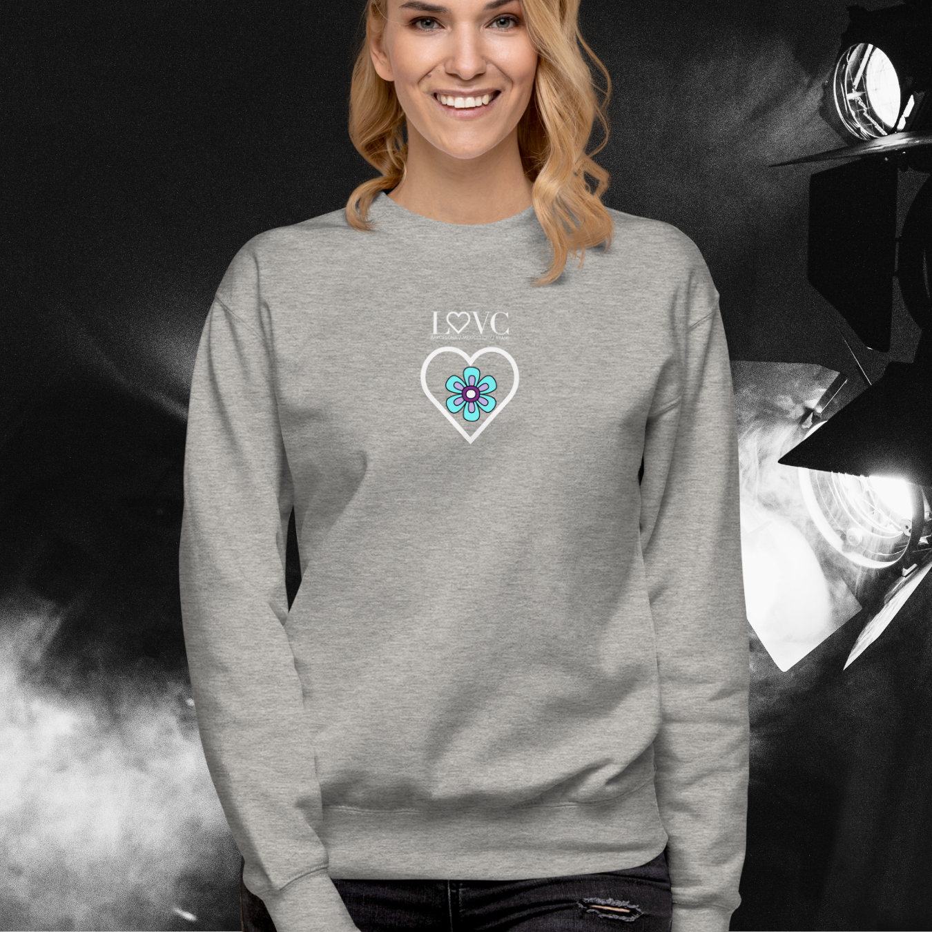SUDADERA GRUESA MUJER FLOWER