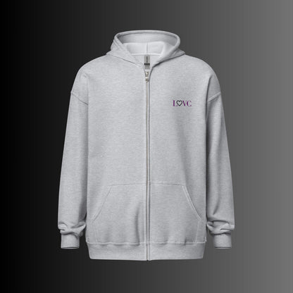 HOODIE CON CAPUCHA Y CREMALLERA MUJER LOGO CLASSIC