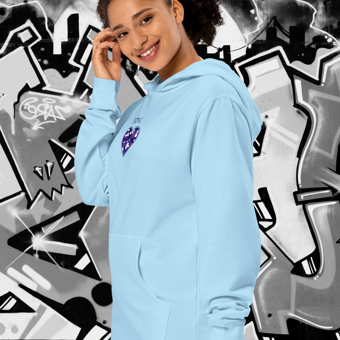 HOODIE PREMIUM CON CAPUCHA MUJER ANIMAL PRINT
