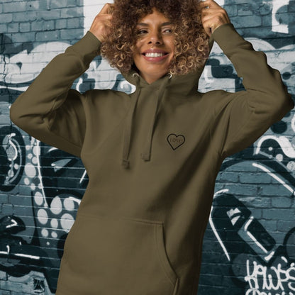 HOODIE CON CAPUCHA MUJER 2CUORE BLACK