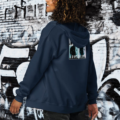 HOODIE CON CAPUCHA Y CREMALLERA MUJER SYMBOL &