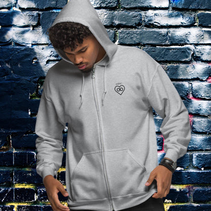 HOODIE CON CAPUCHA Y CREMALLERA HOMBRE INFINITE