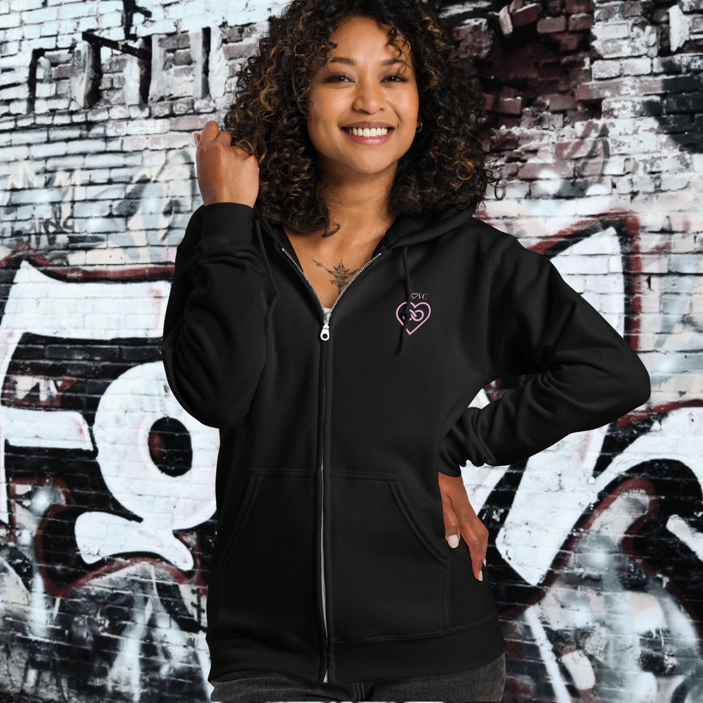 HOODIE CON CAPUCHA Y CREMALLERA MUJER INFINITE