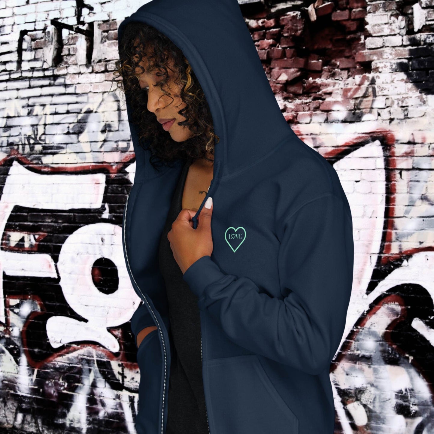 HOODIE CON CAPUCHA Y CREMALLERA MUJER COOL