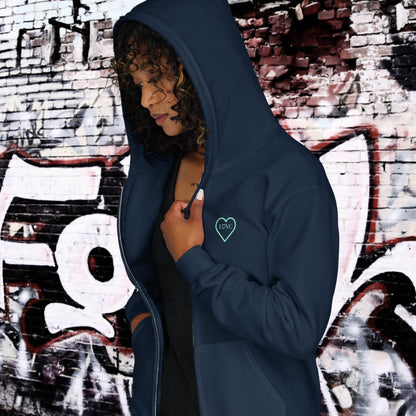 HOODIE CON CAPUCHA Y CREMALLERA MUJER COOL
