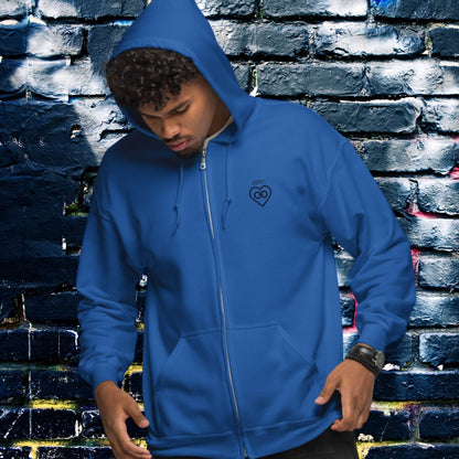 HOODIE CON CAPUCHA Y CREMALLERA HOMBRE INFINITE