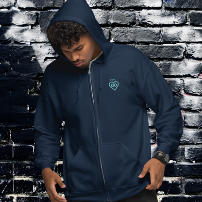 HOODIE CON CAPUCHA Y CREMALLERA HOMBRE INFINITE