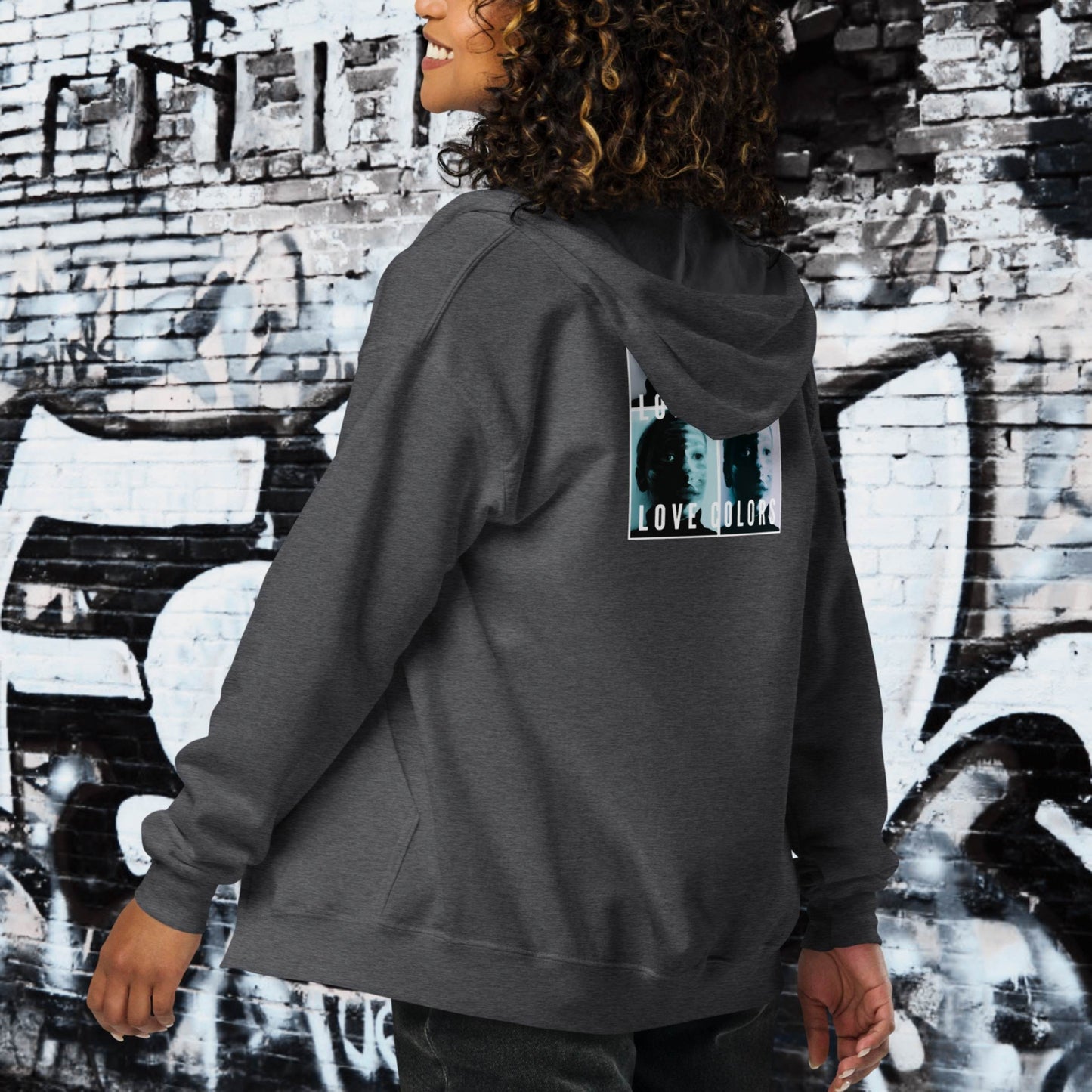 HOODIE CON CAPUCHA Y CREMALLERA MUJER SYMBOL &
