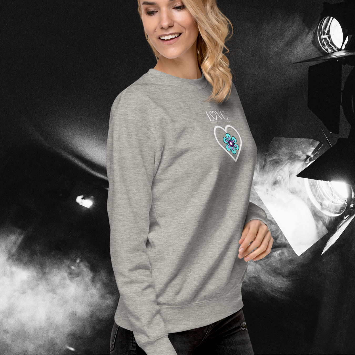 SUDADERA GRUESA MUJER FLOWER