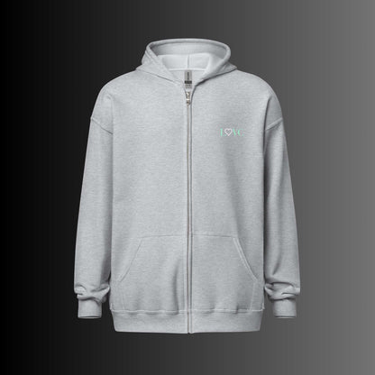 HOODIE CON CAPUCHA Y CREMALLERA MUJER LOGO CLASSIC