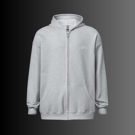 HOODIE CON CAPUCHA Y CREMALLERA MUJER LOGO CLASSIC