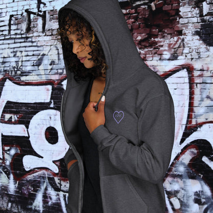 HOODIE CON CAPUCHA Y CREMALLERA MUJER COOL