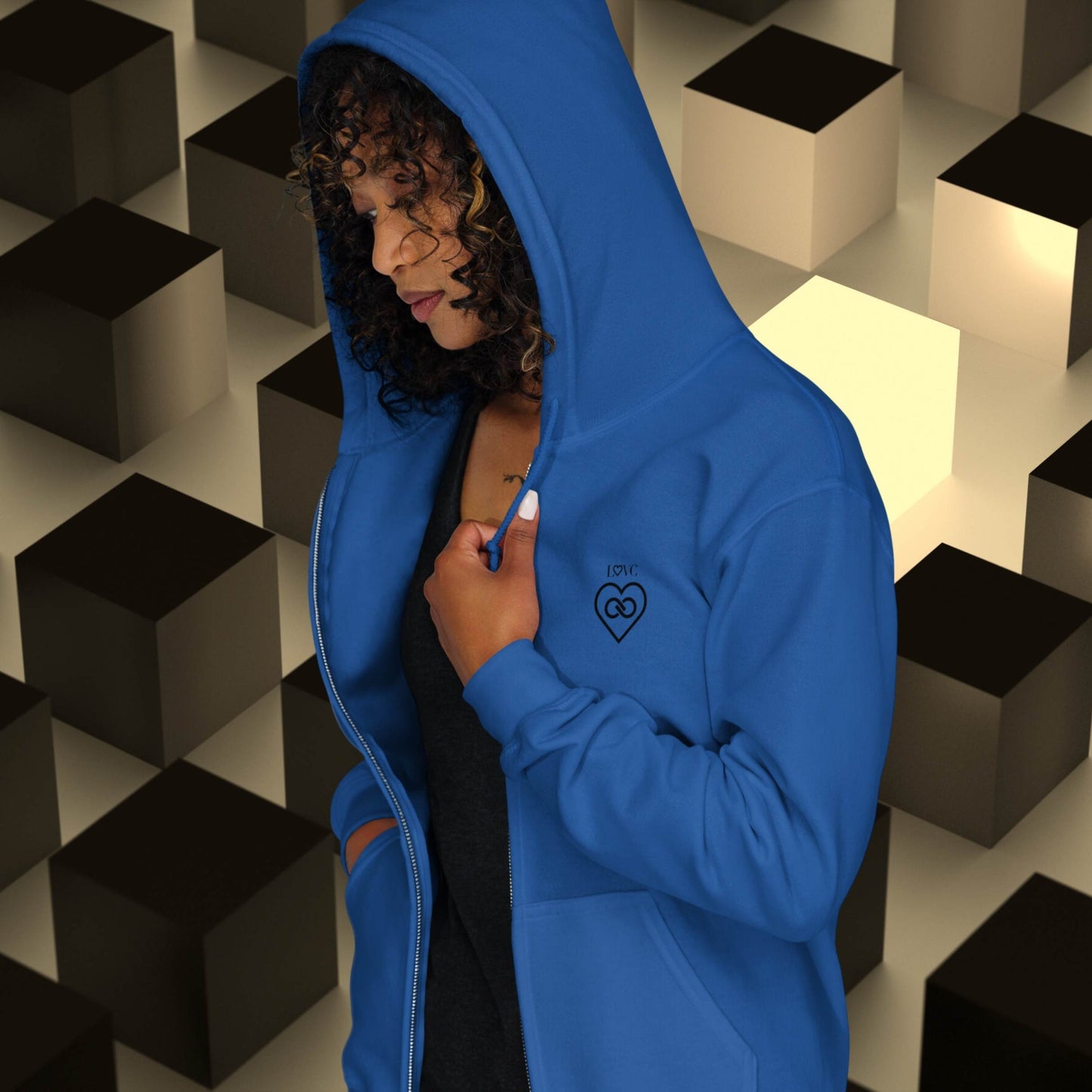 HOODIE CON CAPUCHA Y CREMALLERA MUJER INFINITE