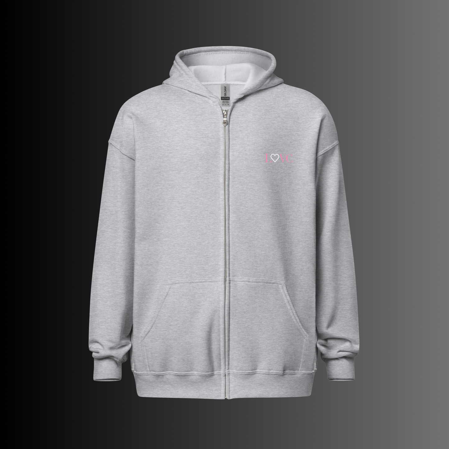 HOODIE CON CAPUCHA Y CREMALLERA MUJER LOGO CLASSIC