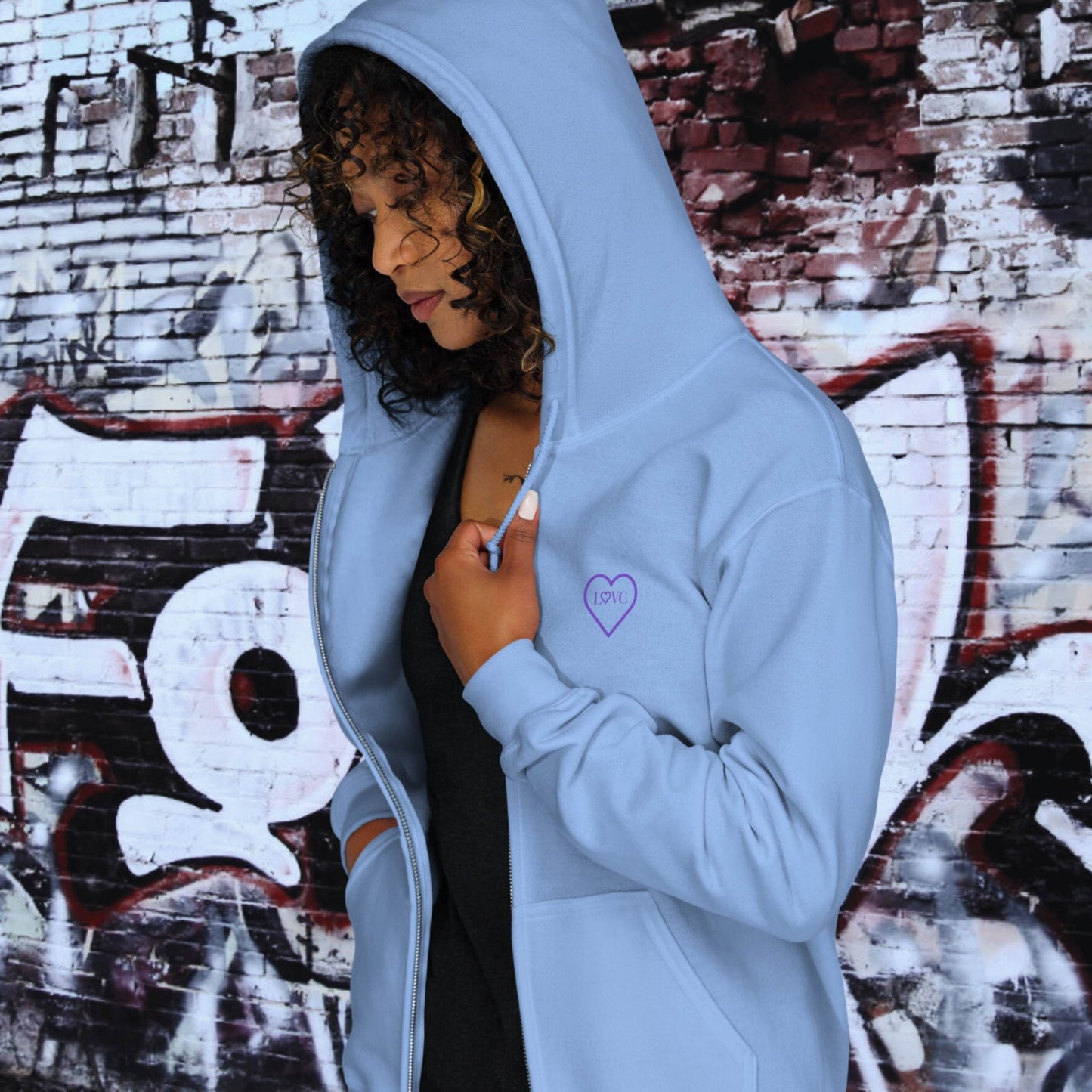 HOODIE CON CAPUCHA Y CREMALLERA MUJER COOL