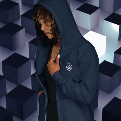 HOODIE CON CAPUCHA Y CREMALLERA MUJER INFINITE