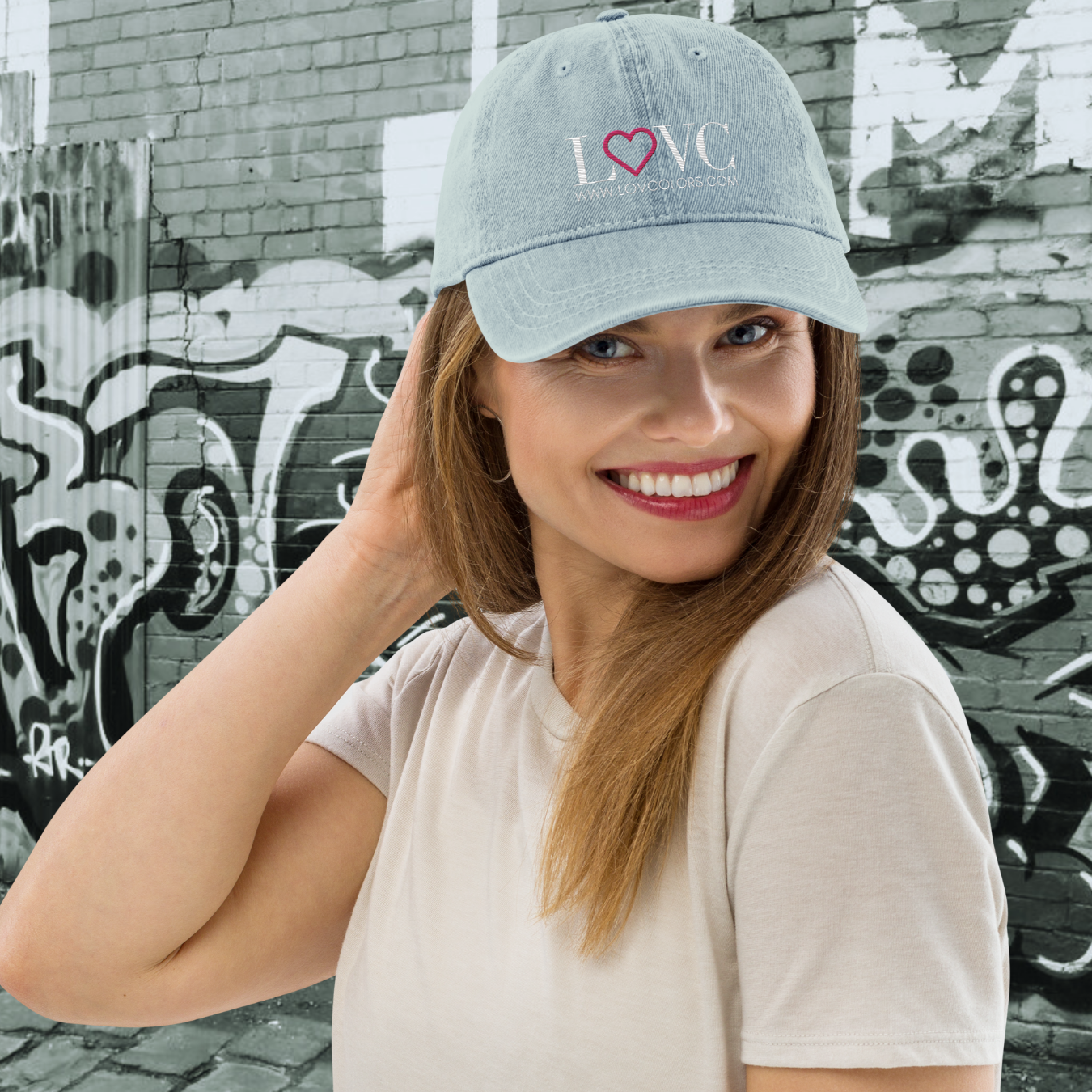 GORRA VAQUERA MUJER LOGO CORAZÓN ROSA