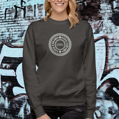SUDADERA GRUESA MUJER LOGOXL CÍRCULO