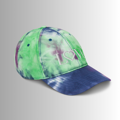 GORRA CON EFECTO TIE DYE MUJER LOGO BLANCO