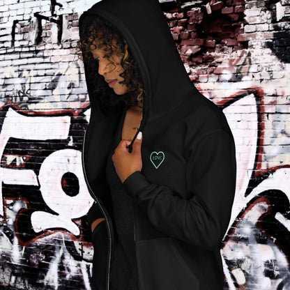 HOODIE CON CAPUCHA Y CREMALLERA MUJER COOL