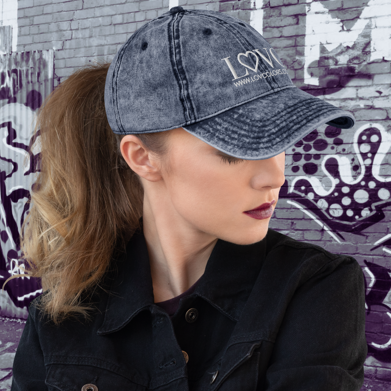 GORRA VINTAGE MUJER LOGO