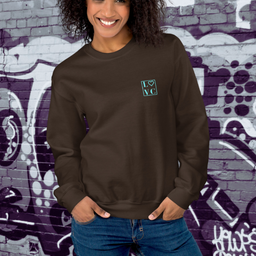 SUDADERA GRUESA MUJER LOGO BACK CUADRADO