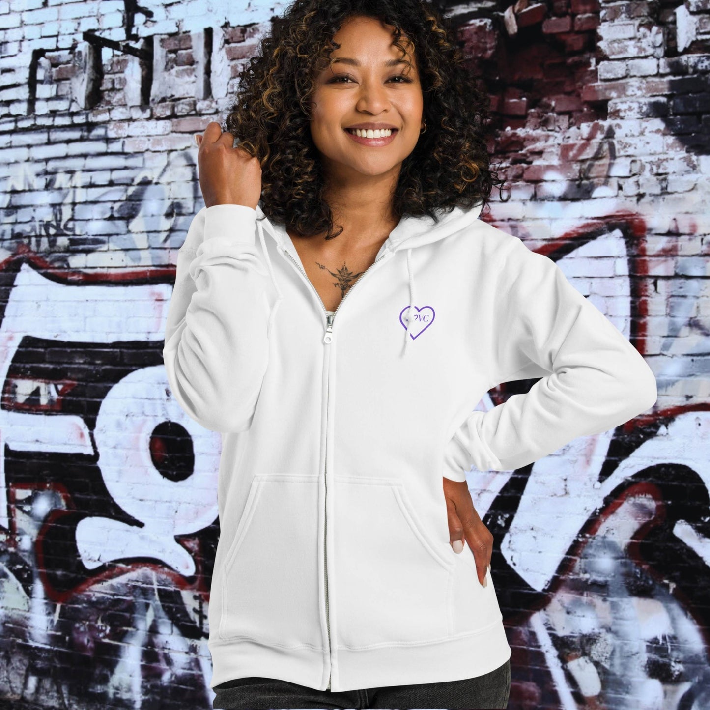 HOODIE CON CAPUCHA Y CREMALLERA MUJER COOL