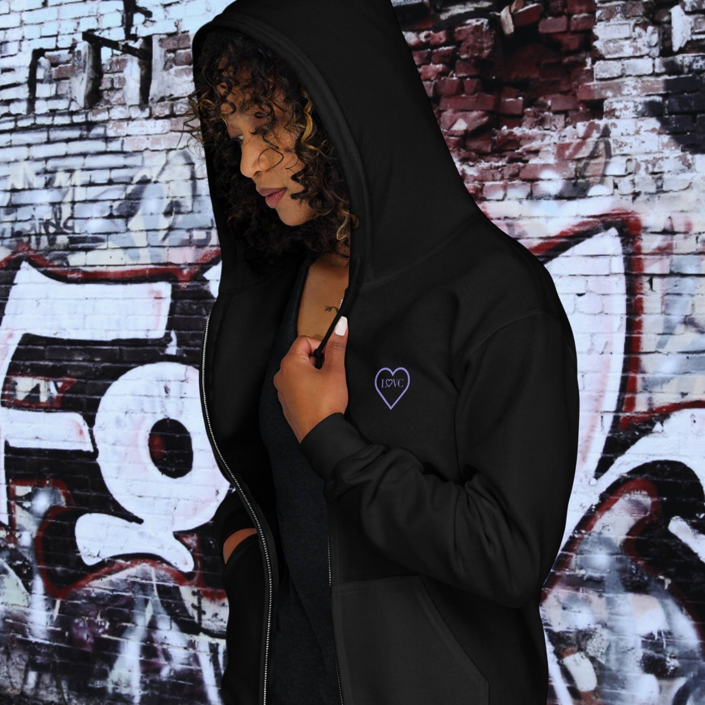 HOODIE CON CAPUCHA Y CREMALLERA MUJER COOL