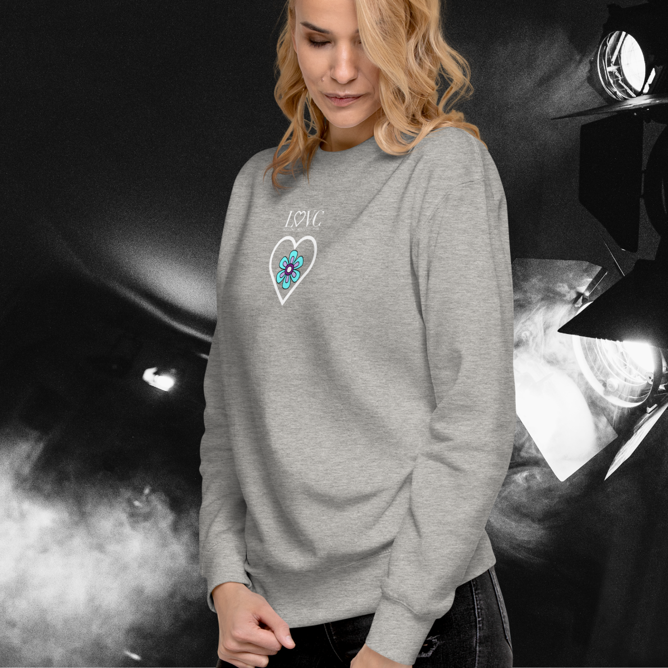 SUDADERA GRUESA MUJER FLOWER