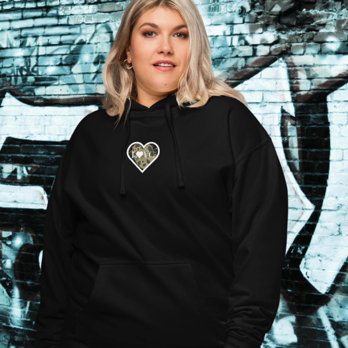 HOODIE PREMIUM CON CAPUCHA MUJER ANIMAL PRINT