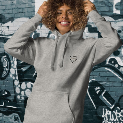HOODIE CON CAPUCHA MUJER 2CUORE BLACK