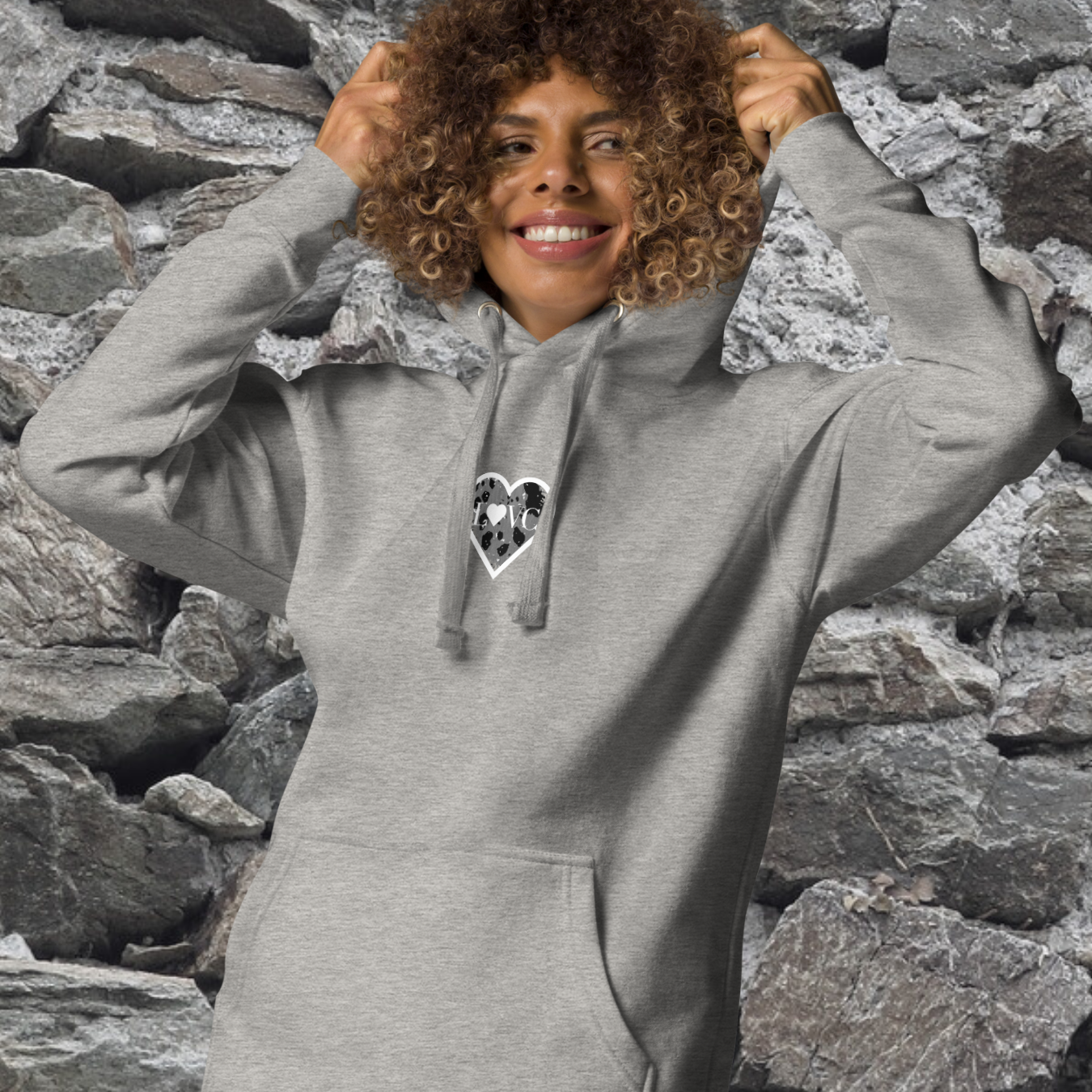 HOODIE CON CAPUCHA MUJER ANIMAL PRINT