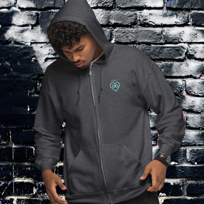 HOODIE CON CAPUCHA Y CREMALLERA HOMBRE INFINITE