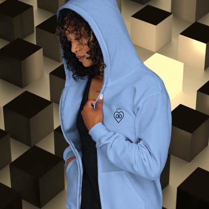 HOODIE CON CAPUCHA Y CREMALLERA MUJER INFINITE